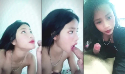 Bé nữ sinh vú to vừa làm tình em còn vừa xem doremon